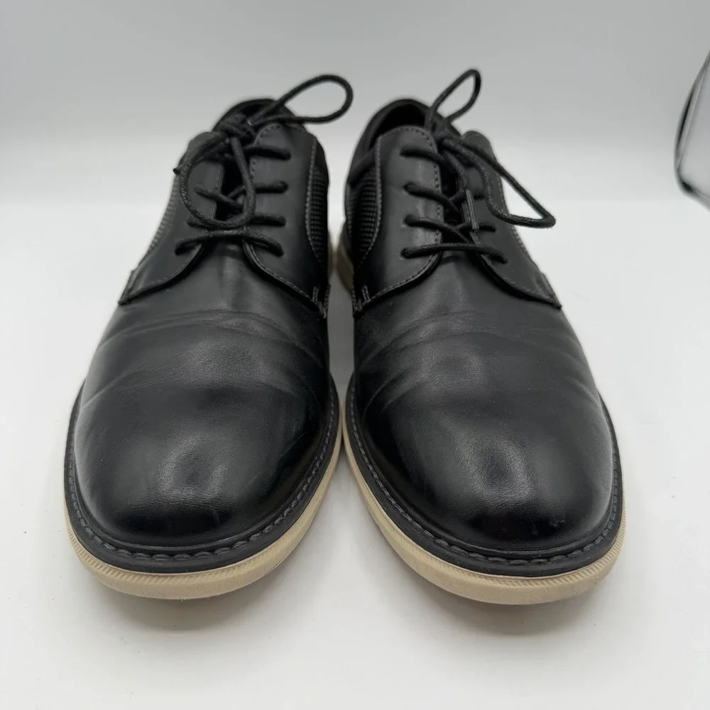 Nunn Bush Chase Oxford Shoes Mens 8.5 M Black Plain‎ Toe Dress Lightweight KORE